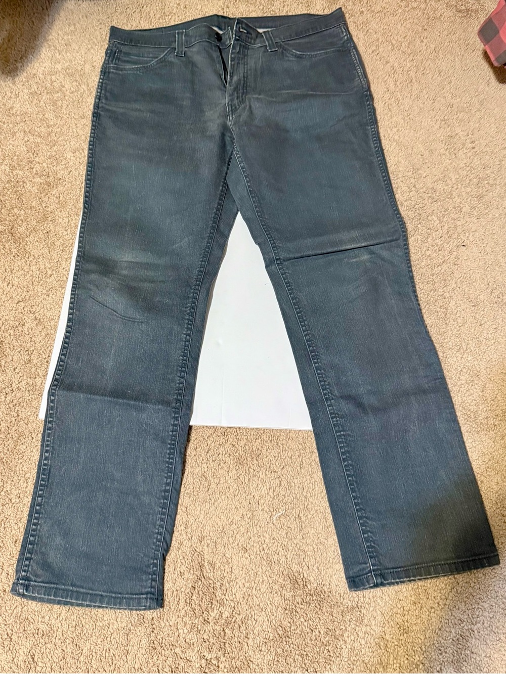 Levi's Men's Charcoal Straight-Leg Jeans